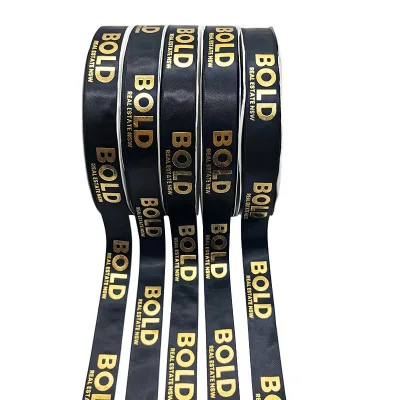 Satin Cake Ribbon Happy Birthday Logo Packaging Ribbons Gift Ribbon From China