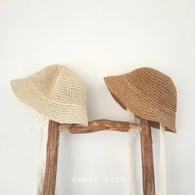 Summer Toddler Straw Hats for Kids Child's Natural Grass Style Lifeguard Hat