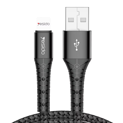 CA50 2024 Nylon Braided Usb  2M Cable Wire Universal Mobile Phone Charger Data Cables for IP/TC/MICRO