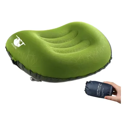 Camping Pillow with Removable Cover Upgrade Backpacking Pillow - Washable Travel Air Pillows for Camping, Hiking, Backpacking