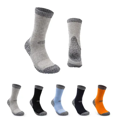 Men's Women's Quick-Dry Sweat-Absorbing Casual Sports Socks Thickened Outdoor Hiking Trekking Socks with Breathable Bottom Towel