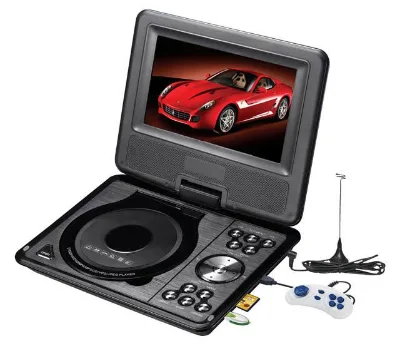 Cheap Price Home Use 7" 9" 10" Swivel Screen Portable Home DVD Player With USB/SD Card Reader