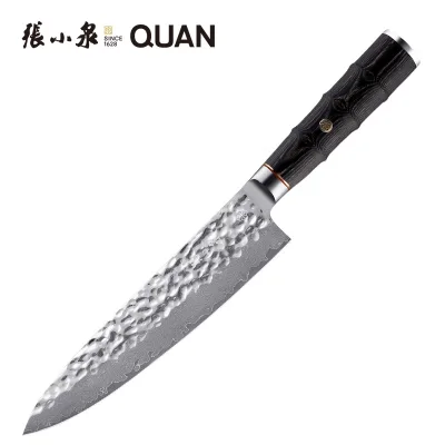 High Quality Bamboo Chefs Knife Damascus 8 Inch Japanese Knife Damascus Steel Knife