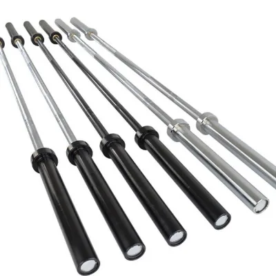 Yunfa Customized Professional Steel Weightlifting Fitness Barbell Bars-Portable Non-Slip Durable Black/Silver 5-Year Warranty