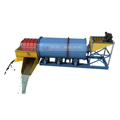 Heavy Duty Rotary Scrubber Gold Trommel Used in Alluvial Coltan Processing Plant