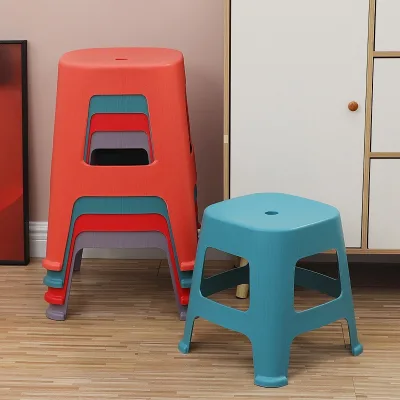 Multi-Purpose Plastic Stools for Home, Office, and School - Versatile Plastic Sitting Stools for Various Applications
