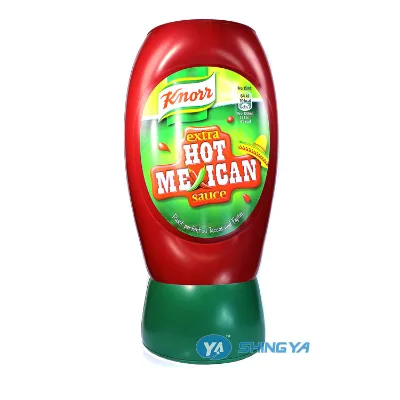 Advertising big PVC inflatable big ketchup bottle