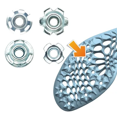 Track and Field Spikes Replacements Spike  Nut Sole Nut Track and Field Spikes Soles Nuts Inserts High Hardness Steel Aluminum