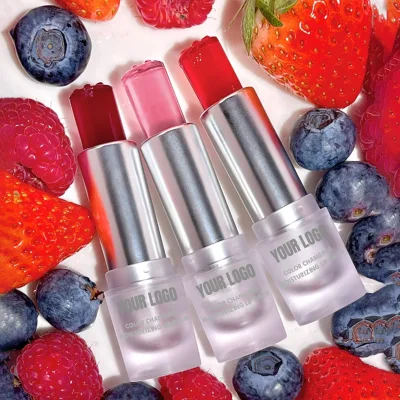 Wholesale Private Label Vegan Lip Balm Long-Lasting Herbal Cream Color Changing Ph Value Travel Size 5g