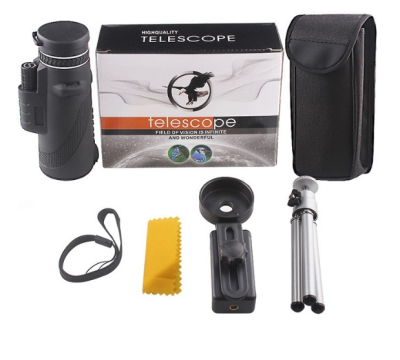 High Power Monocular for Bird Watching Wildlife Traveling Concert Sports With Phone Adapter Tripod Monocular