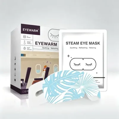 Custom Lutein Steam Eye Mask Self Heating Hot Compress Eye Patch Disposable Sleeping Eye Mask Factory Wholesale Private Label