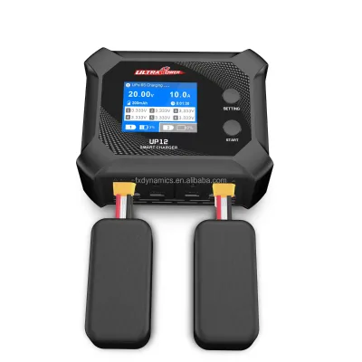 Ultrapower UP12 200W Dual Channel Intelligent Balanced Charger Lithium Battery AC Aircraft Model RC Car Battery Fast Charging