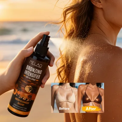 Coconut Fragrance Water-Resistant Silky Hydration Browning Tan Accelerator Bronzing Intensifier Dry Oil Spray