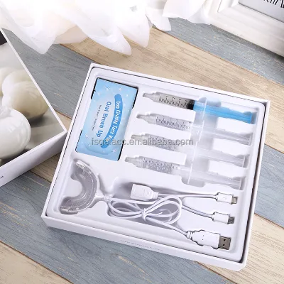 Tooth Brightening Whitening Gel Kits Dental Peroxide Teeth Whitening Kit Teeth Whitening Kit With Led Light