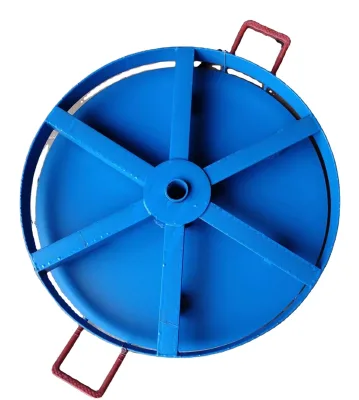 Circle Cable Drum Stand 300kg/ small disk cable laying jack/ fiberglass cable drum laying / handle cable drum standing