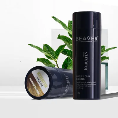Hair Fiber Powder Private Label Building Fibers Brown White Black Keratin Hair Building Fiber Powder for Thinning Hair