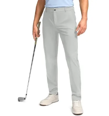 Men's Performance Golf Pants ,Custom Logo Quick-Dry 4-way Stretch Comfortable Soft Fabric Casual Mid Waist Polyamides Golf Pants
