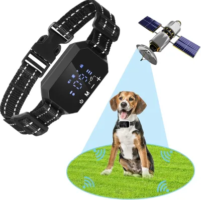 Elecpet GPS Wireless Dog Fence System Shock Training Collar for Dogs Waterproof Electric Containment 6560 Ft Signal Range