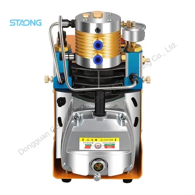 Portable High Pressure Electric Air Pump 30MPa 300bar Oil-Free Water-Cooled Air Compressor for Diving Bottles 220V AC Power