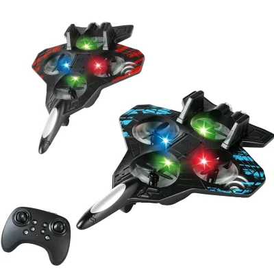 RC EPP Foam Plane Fighter Jet Airplane Model Type-c Charging with Light 2.4G Stunt Remote Control Airplane