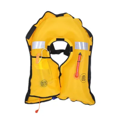OEM Daiwa 150N Buoyancy Inflatable Life Vest with CO2 Cylinder (Oxford Fabric) Reflective USCG Type s Weight <1kg