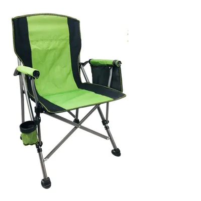 2024 Modern Metal Director's Chair Wholesale Outdoor Leisure Folding Fishing Chair Hard Seated Armchair for Outdoor Furniture