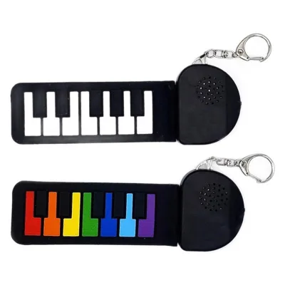 Mini Rainbow Hand Roll Piano 7 Key Thickened Silicone Folding Electronic Piano Keyboard