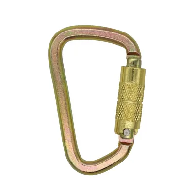 Factory Manufacture Carabiner Hook Auto Locking Steel Carabiner Safety Hook