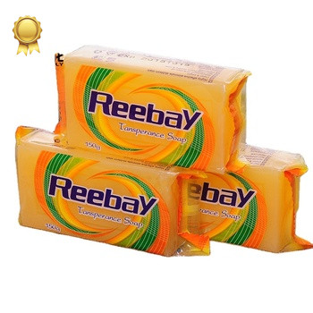 Reebay Wholesale 150g Transparent Yellow Laundry Soap Mild Laundry Soap bar for Washing Clothes
