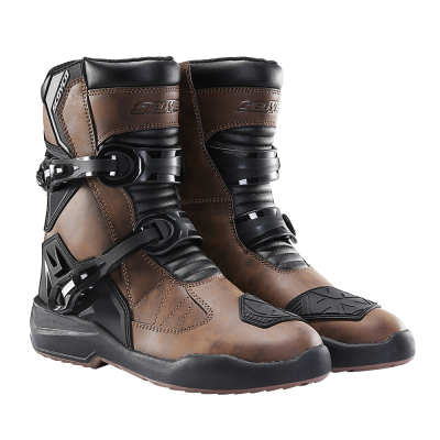 Wholesale Motorbike Leather Sport Riding Boots Waterproof Men Black Short Racing Touring Motorcycle Shoes Boots