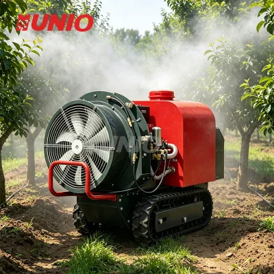 Removable Track Hauler Autonomous Flat Cart Radio Robot Heavy Duty Spraying Atomizer