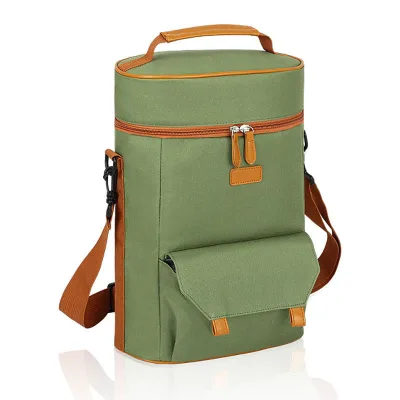 Customized Portable Insulated Wine Cooler Bags Beverage Drink Thermal Bag
