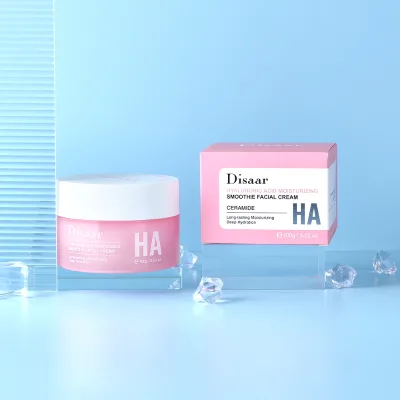 Wholesale Smoothie Hyaluronic Acid Face Cream Ceramide Long Lasting Hydrating Moisturizing Soothing Skin Care Face Cream