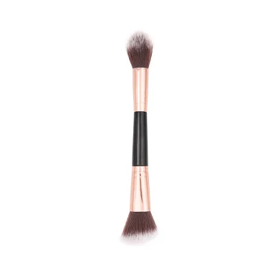 Dual Ended Makeup Brush Multi-functional Angled Blush Contour Powder Foundation Makeup Brush