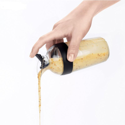 Salad Dressing Container for Oil Vinegar Lemon Juice Ranch and Balsamic Sauce Mixing Sauce Shaker Bottle