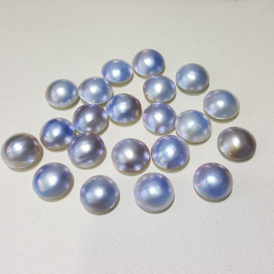 AA Natural Seawater Mabe Pearl 14-15mm Half Round Pearl