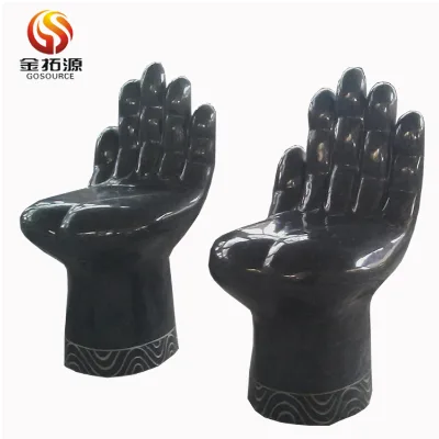 Black Granite Stone Hand Shaped Chair Prices