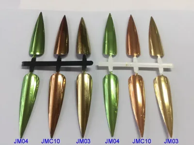 JM Series Hot Sale Nail Chrome Mirror Pigment Loose Powder for Chrome Nail Rubbing Nailart
