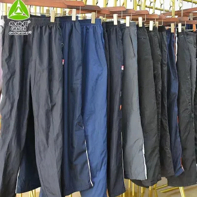 50Kg Bales of Mixed Used Clothing Nylon Pant Heavy Winter Used Clothes Botswana