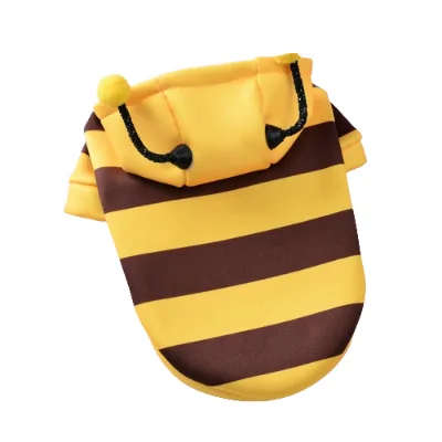 Skin Friendly Warm Pet Bee Shapeshifting Sweatshirt, Perfect for Cold Season Pet Outfits, Playful Seasonal Clothing