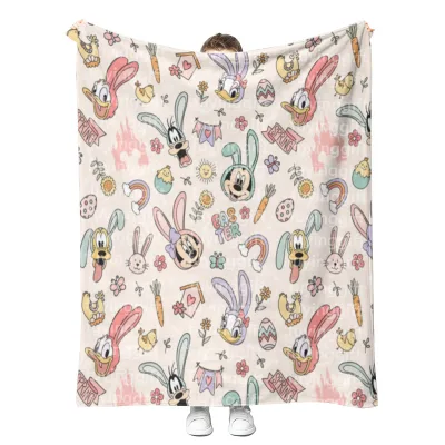 Easter gift stitches blanket custom blanket for children and adult