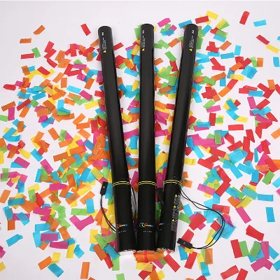 Wholesale Diwali Paper Confetti Cannons Transparent Background Electric Metallic Streamer with Customized Color & Logo