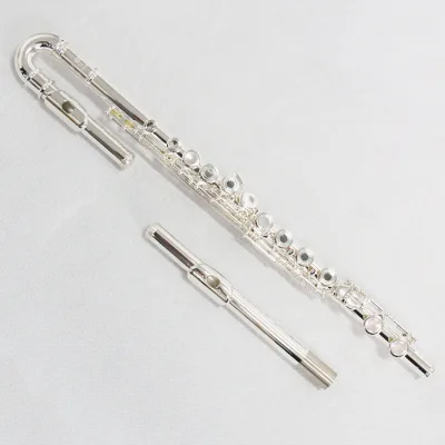 OEM Hot Sale Factory Price E Mechanism Split French Offset G Keys Add Curved Head Joint Silver Plate C Tone 16 Open Holes Flute