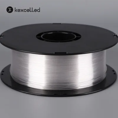 Kexcelled K6 Clear PETG Printing Material - Certified Food-Safe, Low-Warp, High Gloss Finish for All Printers