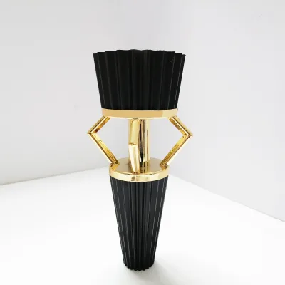 Popular Luxury Plastic Furniture Leg Gold Black White Color Height 150mm PP Material