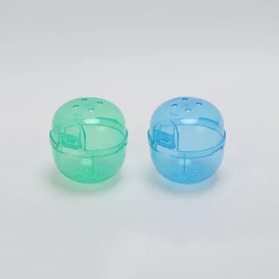 6.5cm X 6.8cm Best Price Transparent Series Color Yellow Pink Purple Blue Orange PP Plastic Conjoined Empty Capsule in Stock