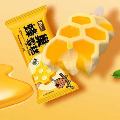 Exotic Unique Honeycomb Honey Flavored Ice Cream 68g Bag Wholesale Made in Mainland China