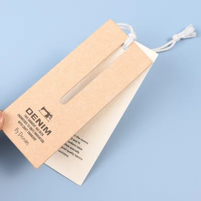Customized Eco-friendly Hanging Tags for Garment Trademark with Free Design Label Printing Made From Paper