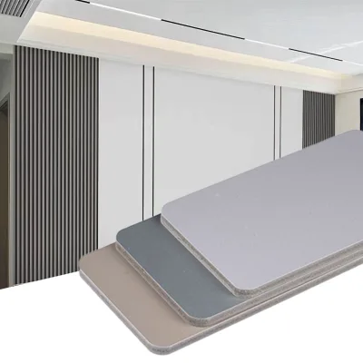 Modern Style Bamboo Charcoal Board New Interior Decorative Material for Home Hotel Waterproof PVC