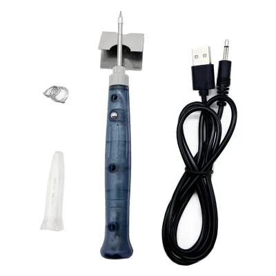 Portable USB Chargeable Soldering Iron Pen 5V 8W Mini Tip with Button Switch Pocket Size Electric Stand